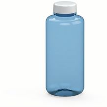 Trinkflasche "Refresh", 1,0 l (transluzent-blau, weiß) (Art.-Nr. CA428944)