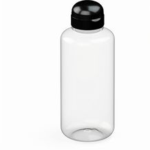 Trinkflasche "Sports", 1,0 l (transparent, schwarz) (Art.-Nr. CA443326)