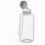 Trinkflasche "Sports", 1,0 l , inkl. Strap (weiß, transparent) (Art.-Nr. CA447337)