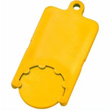 Chip-Schlüsselanhänger 'Rectangle' (standard-gelb) (Art.-Nr. CA448939)