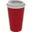 Kaffeebecher "Premium" (standard-rot, weiß) (Art.-Nr. CA474631)