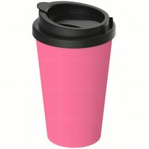 Kaffeebecher "PremiumPlus" (rosa, schwarz) (Art.-Nr. CA475395)