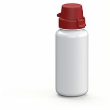 Trinkflasche "School", 400 ml (weiß, rot) (Art.-Nr. CA477716)