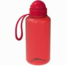 Trinkflasche "Junior", 700 ml, inkl. Strap (transparent-rot, standard-rot) (Art.-Nr. CA484781)