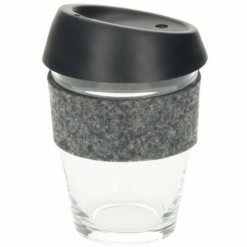 Glaskaffeebecher "Cristallo", small (Art.-Nr. CA491831) - Eleganter Kaffeebecher aus hochwertigem...
