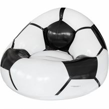 Aufblasbarer Fußballsessel 'Coach' (schwarz, weiß) (Art.-Nr. CA498471)
