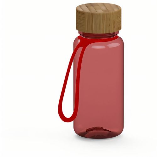 Trinkflasche "Natural", 400 ml, inkl. Strap (Art.-Nr. CA502680) - Sieht aus wie Glas, wiegt aber nicht...