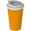 Kaffeebecher "PremiumPlus" (standard-gelb, weiß) (Art.-Nr. CA506020)