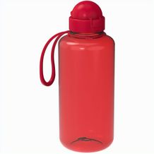 Trinkflasche "Junior", 1,0 l, inkl. Strap (transparent-rot, standard-rot) (Art.-Nr. CA517498)