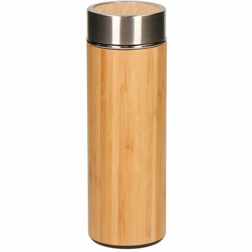 Vakuum Flasche "Bambus", small (Art.-Nr. CA517514) - Perfekt für Ihren nächsten Tee! Doppel...