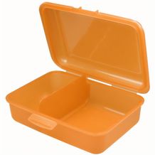 Vorratsdose "School-Box" mittel mit Trennwand (trend-orange PP) (Art.-Nr. CA522782)