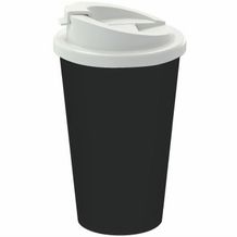 Kaffeebecher "Premium Deluxe" (schwarz, weiß) (Art.-Nr. CA531667)