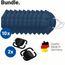 Atemschutzmaske "Colour" 10er Set + Maskenhalter "Helm" 2er (dunkelblau, schwarz) (Art.-Nr. CA534860)