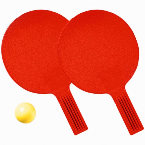 Tischtennis-Set "Massiv" (Art.-Nr. CA540156) - Eine leicht angeraute Schlägeroberfläc...