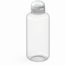 Trinkflasche "Sports", 1,0 l (transparent, weiß) (Art.-Nr. CA544150)