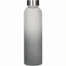 Glasflasche mit Hülle "Iced" 0,45 l (transparent, grau) (Art.-Nr. CA548718)