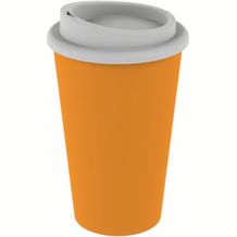 Kaffeebecher "Premium" (standard-gelb, weiß) (Art.-Nr. CA549405)