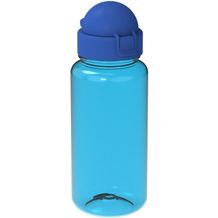 Trinkflasche "Junior", 400 ml, RENEW (transparent-blau, standard-blau PP) (Art.-Nr. CA555041)