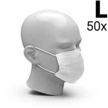 Mund-Nasen-Schutz '3-Ply' 50er Set, Größe L (weiß) (Art.-Nr. CA576594)