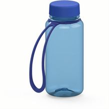 Trinkflasche "Refresh", 400 ml, inkl. Strap (transluzent-blau, blau) (Art.-Nr. CA596164)