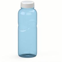 Trinkflasche Carve "Refresh", 700 ml (transparent-blau, weiß) (Art.-Nr. CA611934)