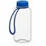 Trinkflasche "Refresh", 700 ml, inkl. Strap (transparent, blau) (Art.-Nr. CA644741)