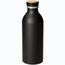 Aluminiumflasche "Breeze", 650 ml (schwarz, natur) (Art.-Nr. CA661148)