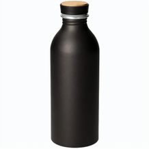 Aluminiumflasche "Breeze", 650 ml (schwarz, natur) (Art.-Nr. CA661148)