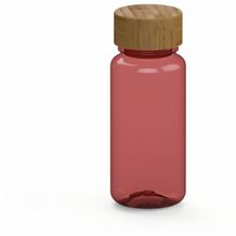 Trinkflasche "Natural", 400 ml (transparent-rot) (Art.-Nr. CA665543)