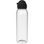 Trinkflasche Active "Junior", 650 ml, RENEW (transparent, schwarz) (Art.-Nr. CA668931)