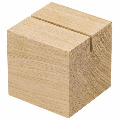 Holzmenükartenhalter "Cube" (Art.-Nr. CA686506) - Der Hingucker auf jedem Tisch. Quadratis...