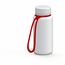 Trinkflasche "Refresh", 400 ml, inkl. Strap (weiß) (Art.-Nr. CA687940)