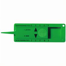Schlüsselanhänger "Reifenprofilmesser" (standard-grün) (Art.-Nr. CA705583)