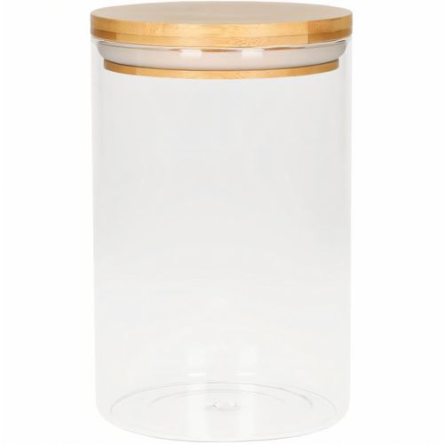 Glasbehälter "Bamboo", 1,6 l (Art.-Nr. CA709617) - Umweltfreundlicher Aufbewahrungsbehälte...