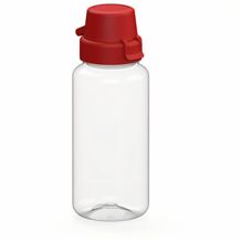 Trinkflasche "School", 400 ml (transparent, rot) (Art.-Nr. CA714593)