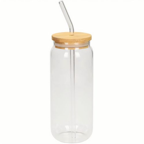 Trinkglas "Tropical", 675 ml (Art.-Nr. CA716243) - Transparentes Trinkglas in Form einer...