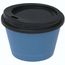 Kaffeebecher "ToGo", 0,1 l (behagliches blau, schwarz) (Art.-Nr. CA728065)