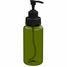 Seifenspender "Basic", 400 ml (transparent-grün, schwarz) (Art.-Nr. CA741383)