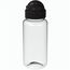 Trinkflasche "Junior", 400 ml, RENEW (transparent, schwarz) (Art.-Nr. CA751915)