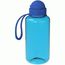 Trinkflasche "Junior", 700 ml, inkl. Strap (transparent-blau, standard-blau PP) (Art.-Nr. CA763257)