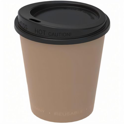 Kaffeebecher "ToGo", 0,2 l (Art.-Nr. CA766599) - Die Welt sieht mit einem Kaffee in der...