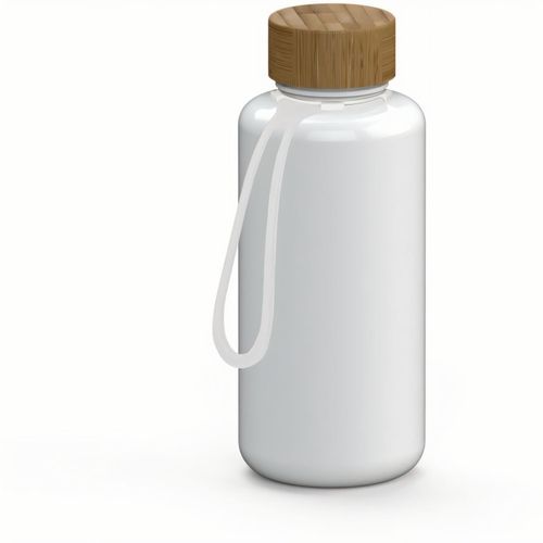Trinkflasche "Natural", 1,0 l, inkl. Strap (Art.-Nr. CA775937) - Sieht aus wie Glas, wiegt aber nicht...