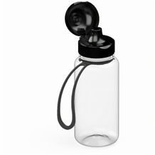 Trinkflasche "Sports", 400 ml, inkl. Strap (Schwarz) (Art.-Nr. CA786850)