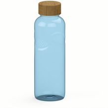Trinkflasche Carve "Natural", 1,0 l (transparent-blau) (Art.-Nr. CA794573)