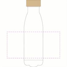 Trinkflasche Colare 'Natural' klar-transparent 1,0 l (braun / transparent) (Art.-Nr. CA808247)
