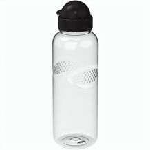 Trinkflasche Carve "Junior", 700 ml (transparent, schwarz) (Art.-Nr. CA845827)