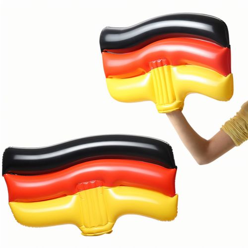 Aufblasbare Winkeflagge "Deutschland" (Art.-Nr. CA853807) - Aufblasbare Winkehand in Flaggenform....
