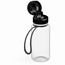 Trinkflasche "Sports", 400 ml, inkl. Strap (weiß, transparent) (Art.-Nr. CA874644)