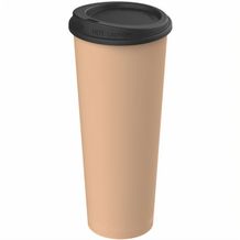 Kaffeebecher "ToGo", 0,5 l (beständiges braun, schwarz) (Art.-Nr. CA874764)