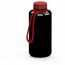 Trinkflasche "Refresh", 1,0 l, inkl. Strap (schwarz, rot) (Art.-Nr. CA879963)